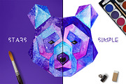 Watercolor Space Animals, an Animal Illustration by Librebird (Thumbnail 4 of 4)