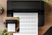 A4 Printer Mockup Printables PR-GR-3, a Household Mockup by Callistemon Creative (Thumbnail 4 of 9)