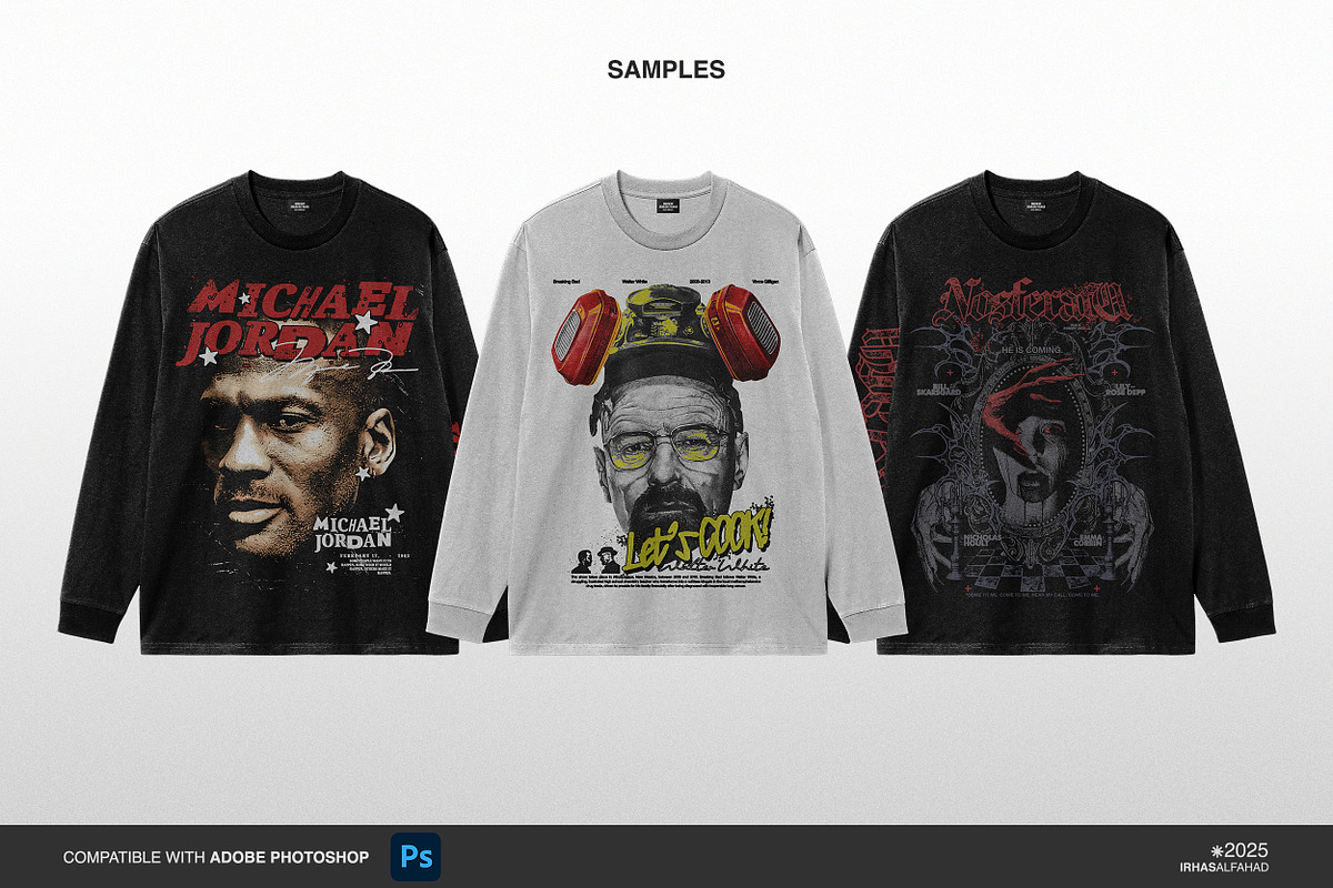 Long Sleeve T-shirt Mockup, a Shirt Mockup by Irhasalfahad (Photo 4 of 5)
