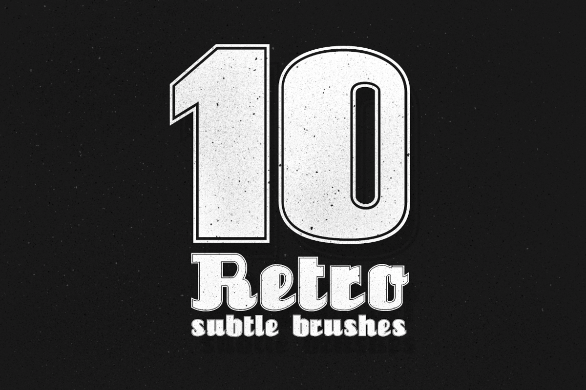 10 Photoshop Retro Subtle Brushes preview 7