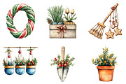 Christmas Indoor Gardening Clipart, an Illustration by SinaCreation (Thumbnail 3 of 5)