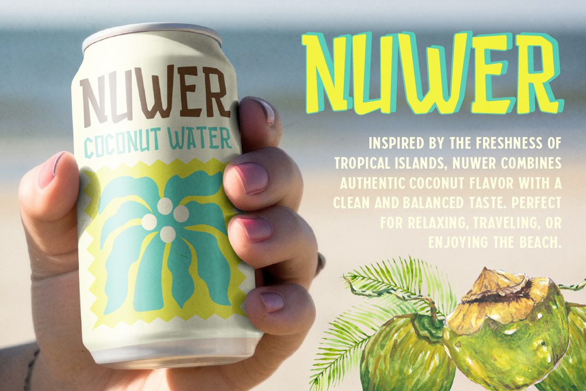 Maoni - Tropical & Hawaiian Font, a Sans Serif Font by Artisan Themes (Photo 10 of 11)
