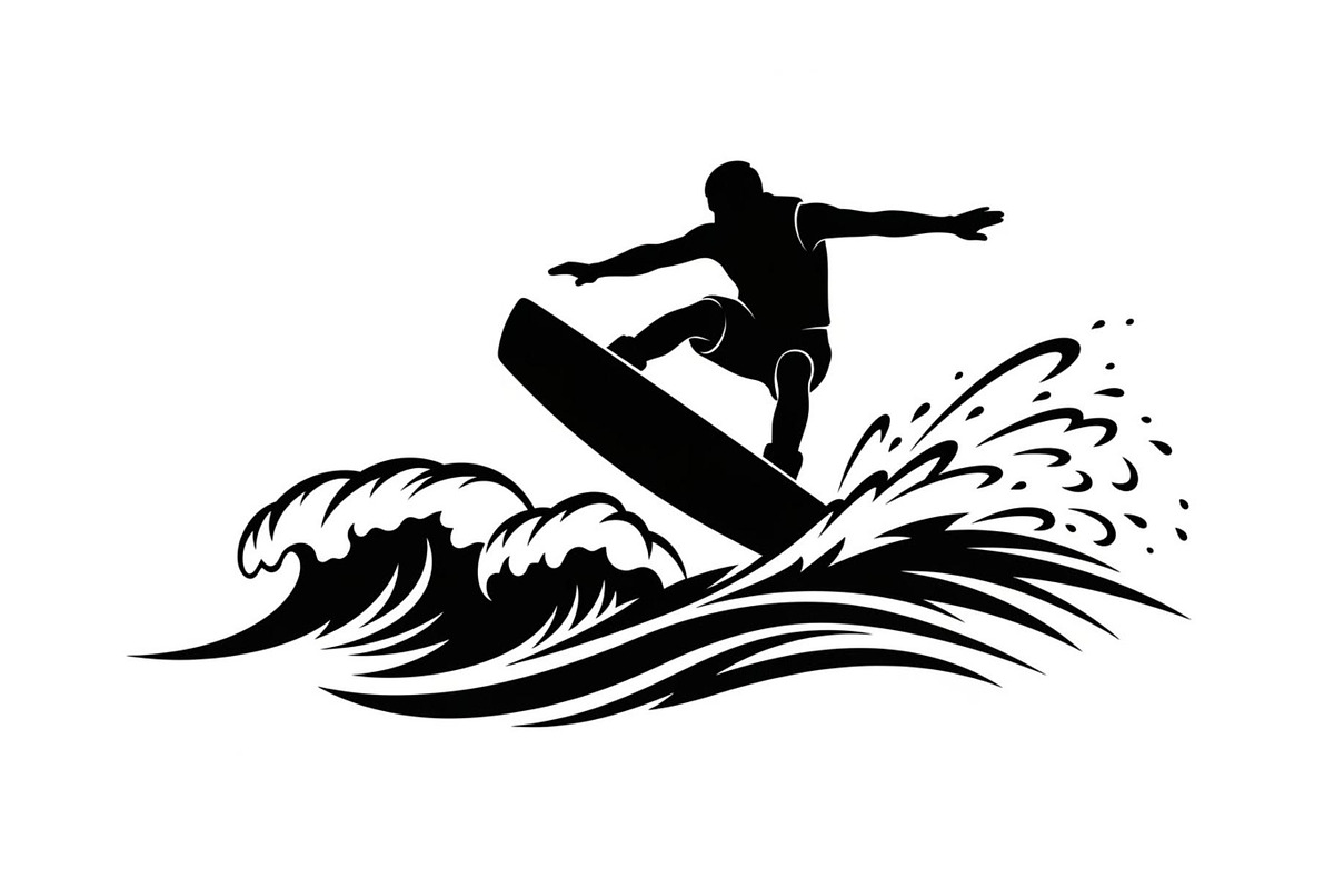 Water Ski Silhouette Vector Bundle, an Illustration by Designs_River (Photo 18 of 51)