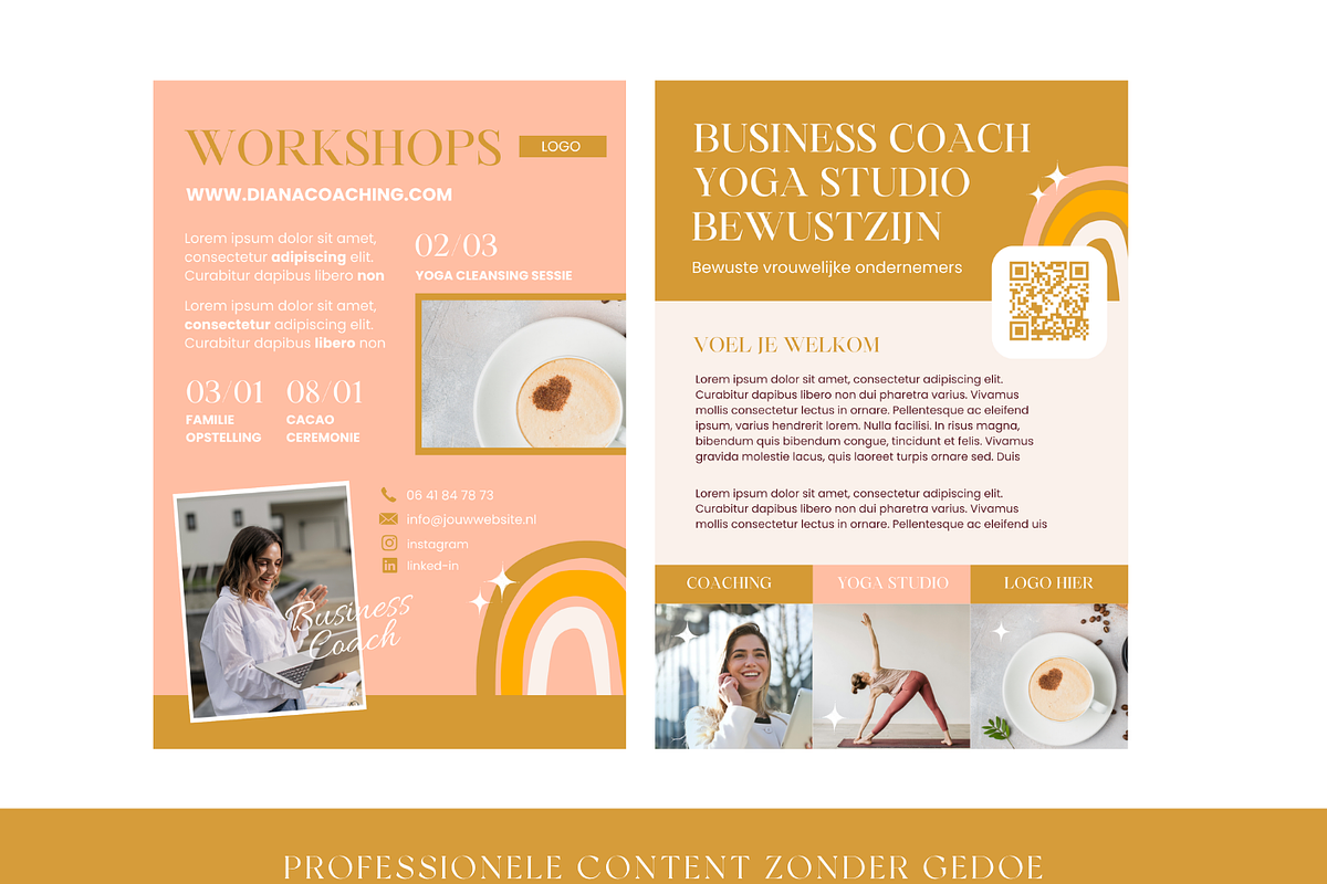 Flyer template Boho Coaching, a Templates & Theme by Designbysterre (Photo 5 of 6)