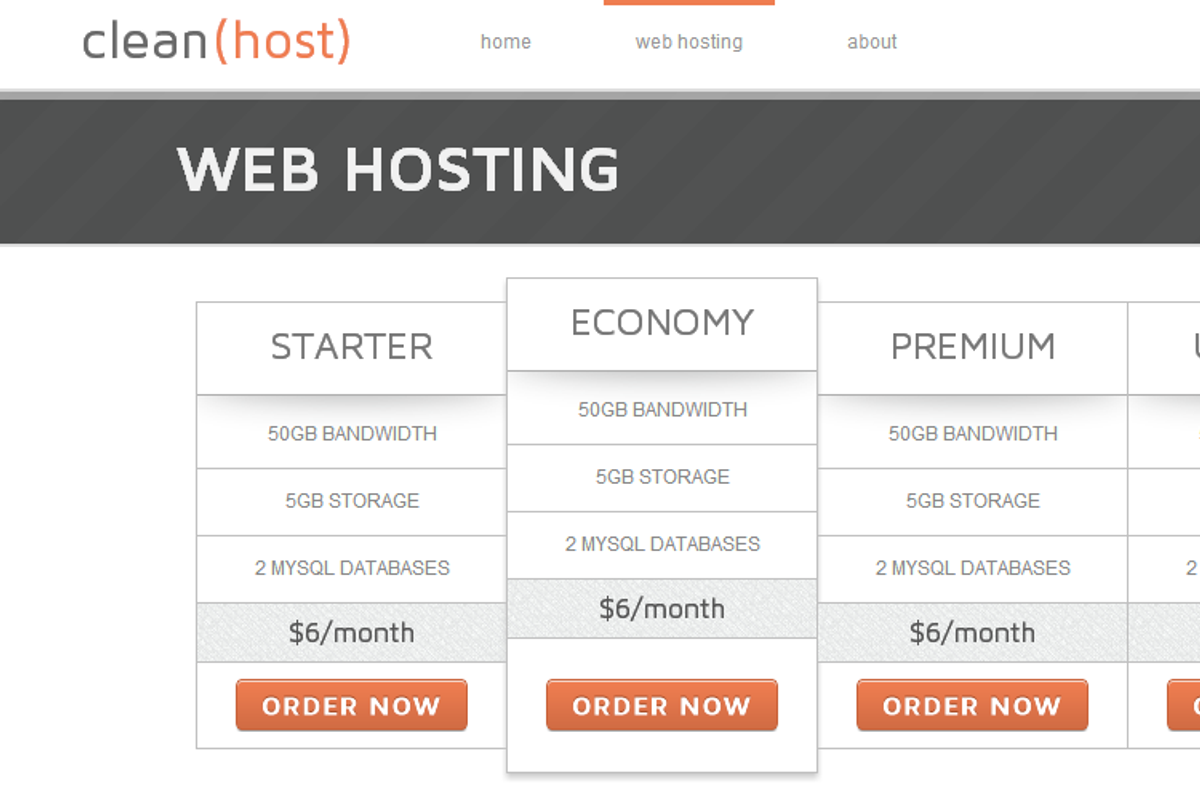 CleanHost - Hosting Template, a Websites & App Template by redream (Photo 2 of 4)
