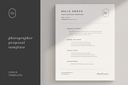 Photography Proposal Template Canva, a Marketing Template by frommakertomaker (Thumbnail 1 of 6)