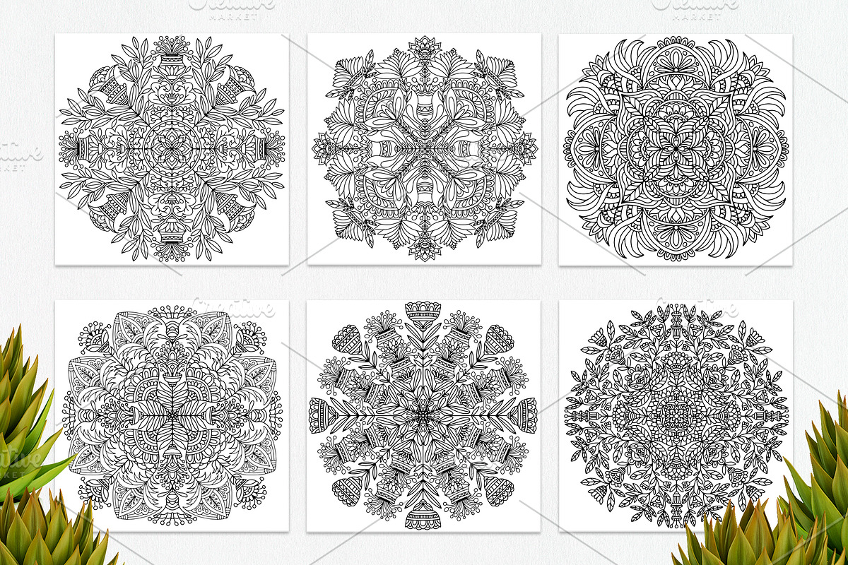 Drawn mandalas in folk style flower, a Brushes & More by dnapslvsk (Photo 2 of 5)