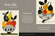 Modern Fruit Art & Layered Clipart, a Wallpaper Graphic by ARTOZEN DIGITAL (Thumbnail 5 of 14)