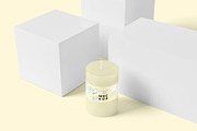 Small Round Candle Label Mockups, a Packaging Mockup by DesignNeutrons (Thumbnail 6 of 7)