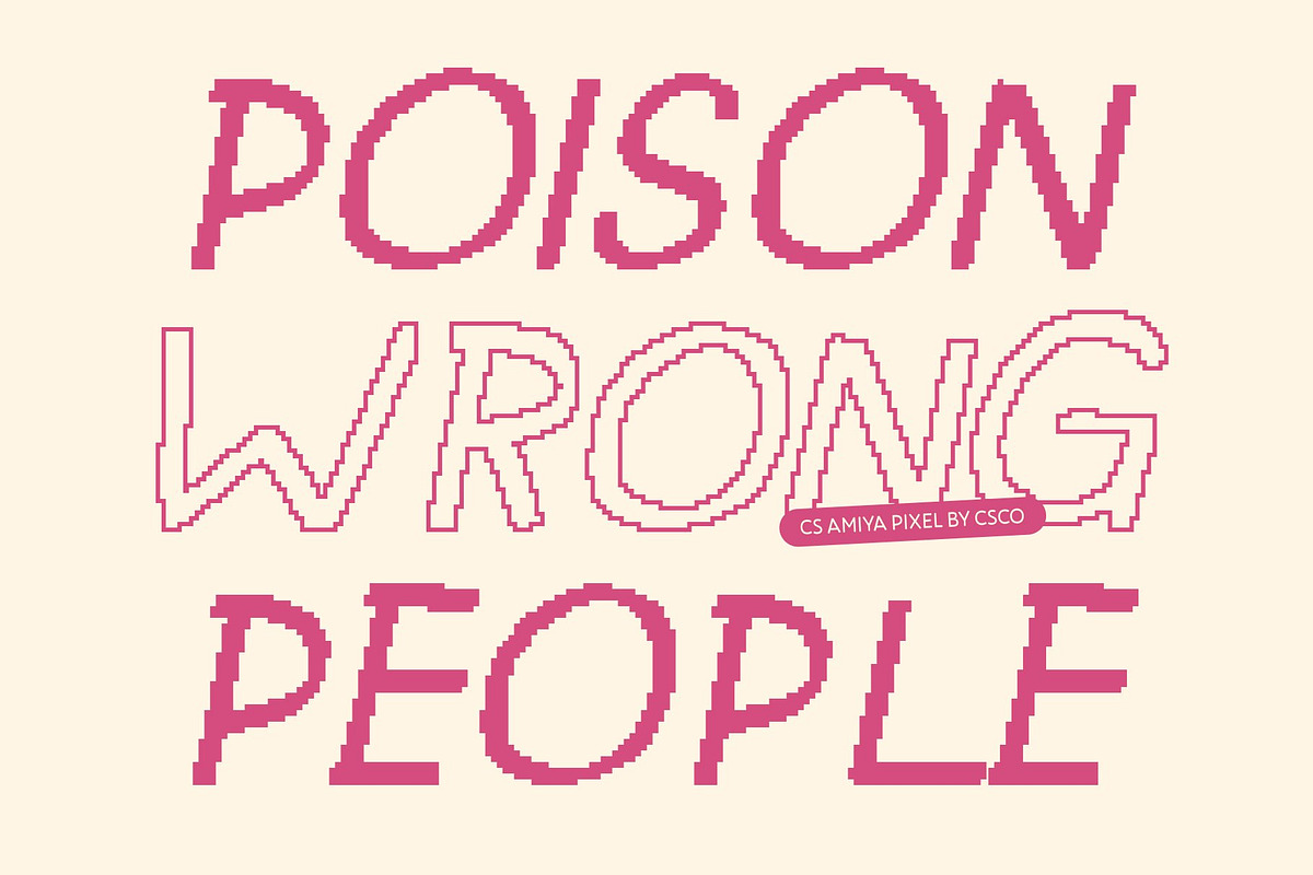CS Amiya Pixel, a Sans Serif Font by Craft Supply Co. (Photo 6 of 8)