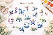 Boho Ocean Nursery Sublimation, an Illustration by Artnoy (Thumbnail 7 of 8)