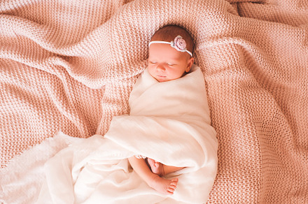 Baby sleeping stock photo containing napping and cozy, a Person Photo by morrowlight