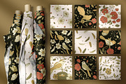 Birds and Flowers Floral Bundle., a Decorative Illustration by Red Ink (Thumbnail 7 of 10)