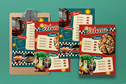 Red Retro 1970s Food Menu, a Flyer Template by graphicook (Thumbnail 8 of 8)