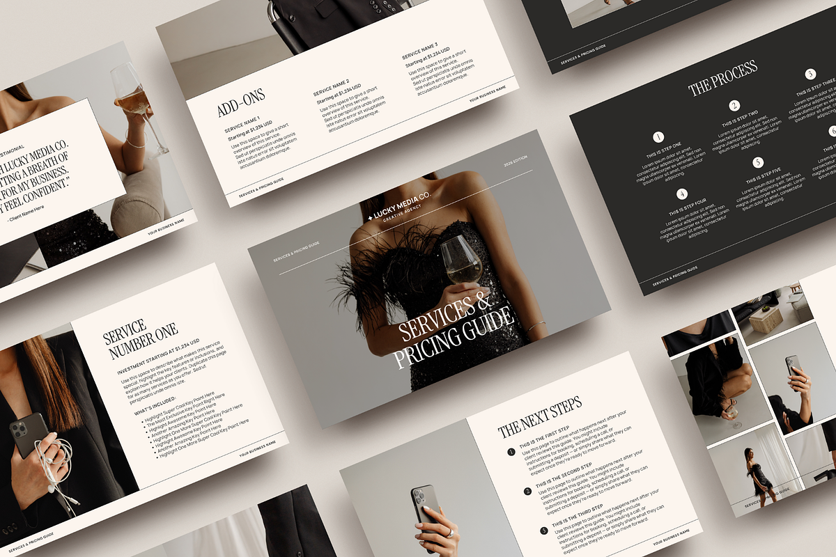 Pricing Guide Template | Canva, a Presentation Template by Rosetta Lane Design (Photo 2 of 9)