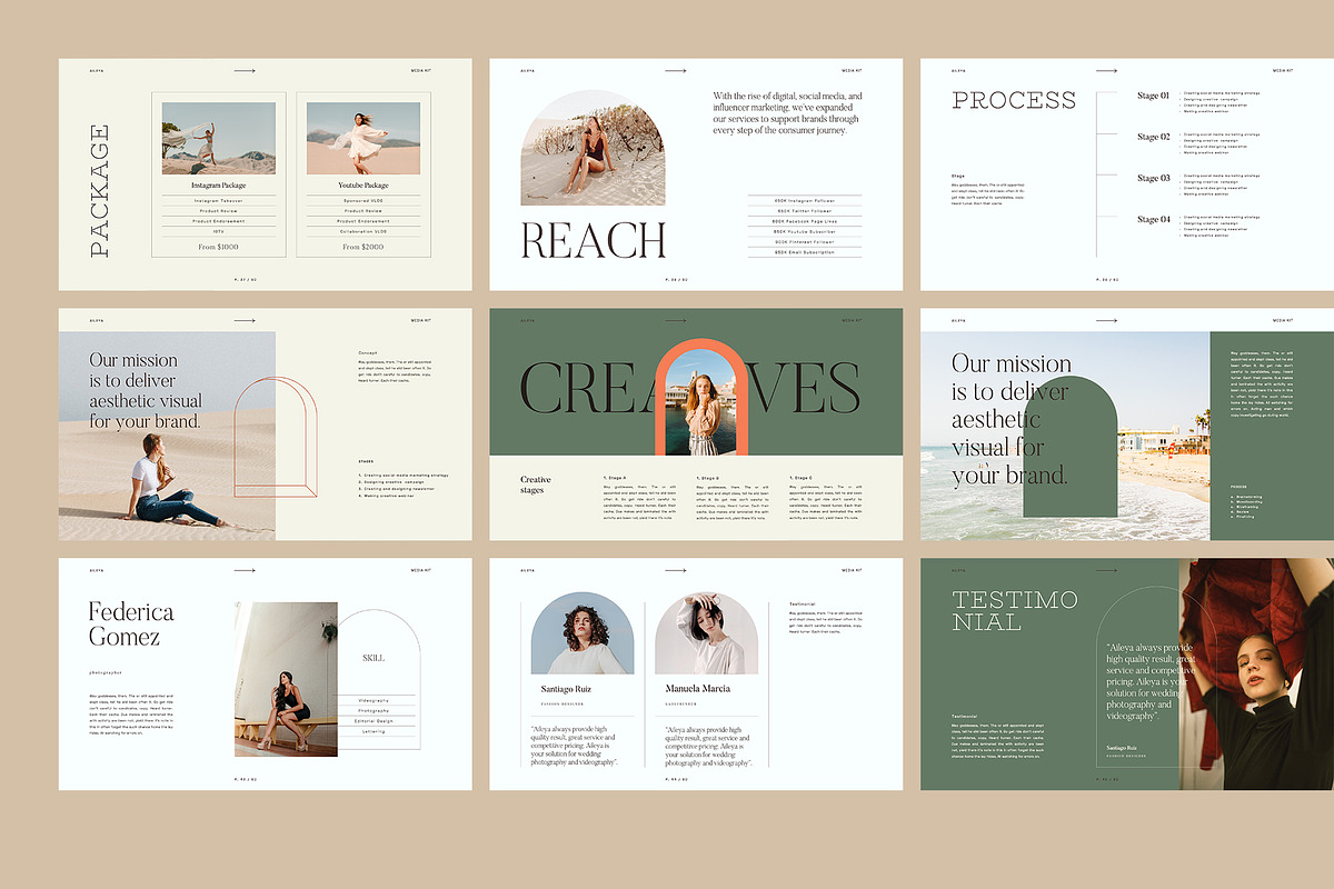 AILEYA - Powerpoint Media Kit, a Presentation Template by Elokka Std. (Photo 12 of 12)