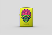 Metallic Lighter Mockup - 8 views, a Merchandise Mockup by Illusiongraphic (Thumbnail 2 of 21)