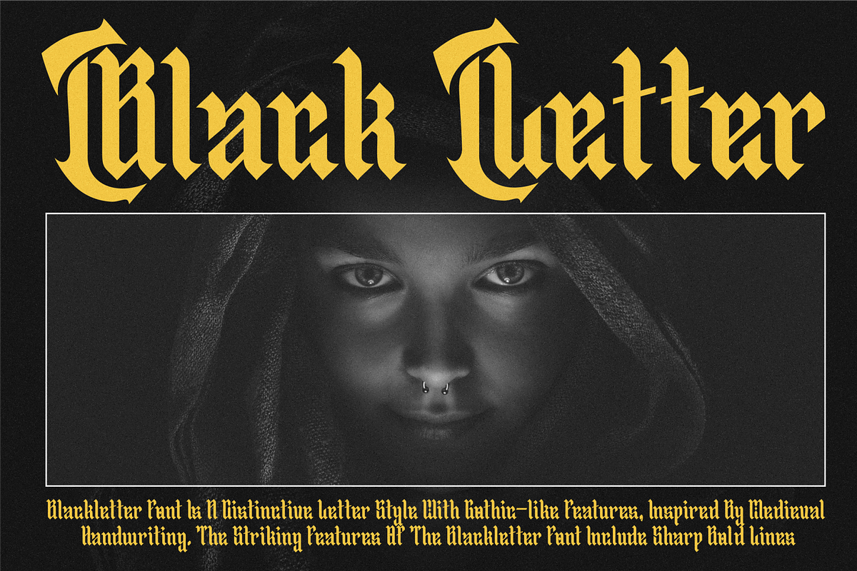 Mekobe - Blackletter Typeface, a Blackletter Font by MaikoHatta (Photo 2 of 7)