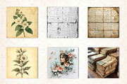 Vintage Ephemera digital paper, an Illustration by CreationArt (Thumbnail 2 of 5)