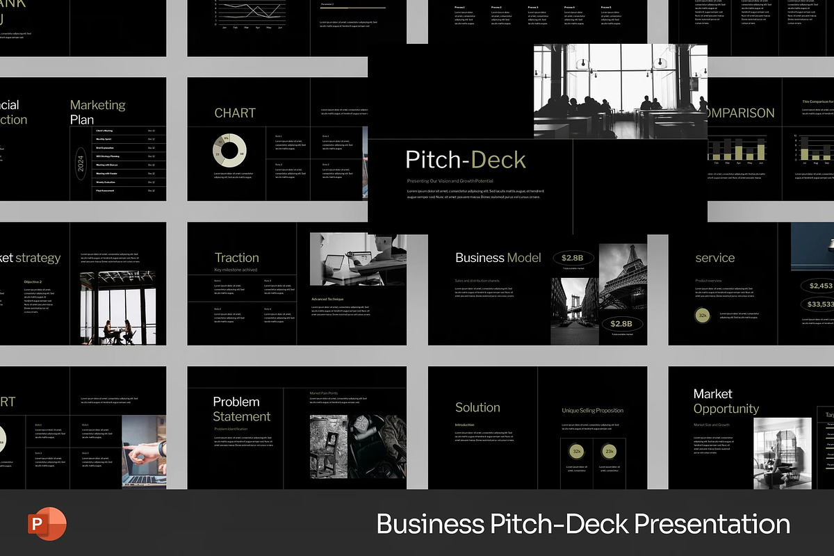 Business Pitch-Deck Powerpoint, a Presentation Template by Fit-tee (Photo 1 of 2)