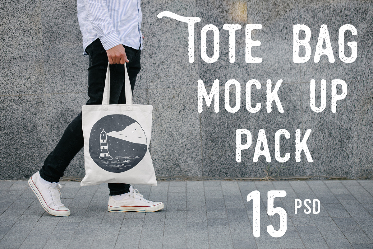 Tote Bag Mock Up Pack, a Product Mockup by Arfis (Photo 1 of 20)