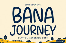 Bana Journey - Playful Handmade Font