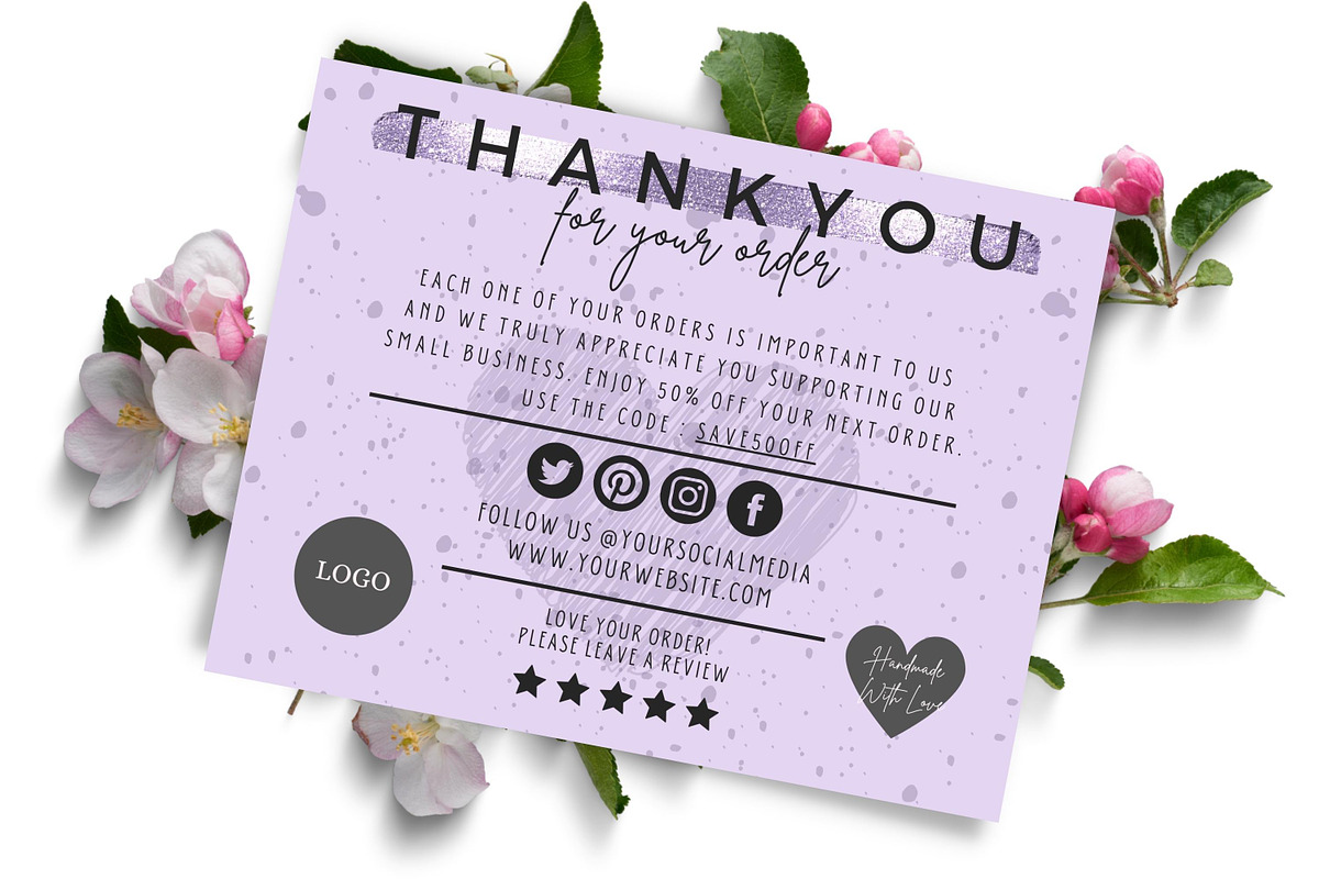 Thank You Card For Small Business #9, a Flyer Template by Oskar Wantopi (Photo 2 of 3)