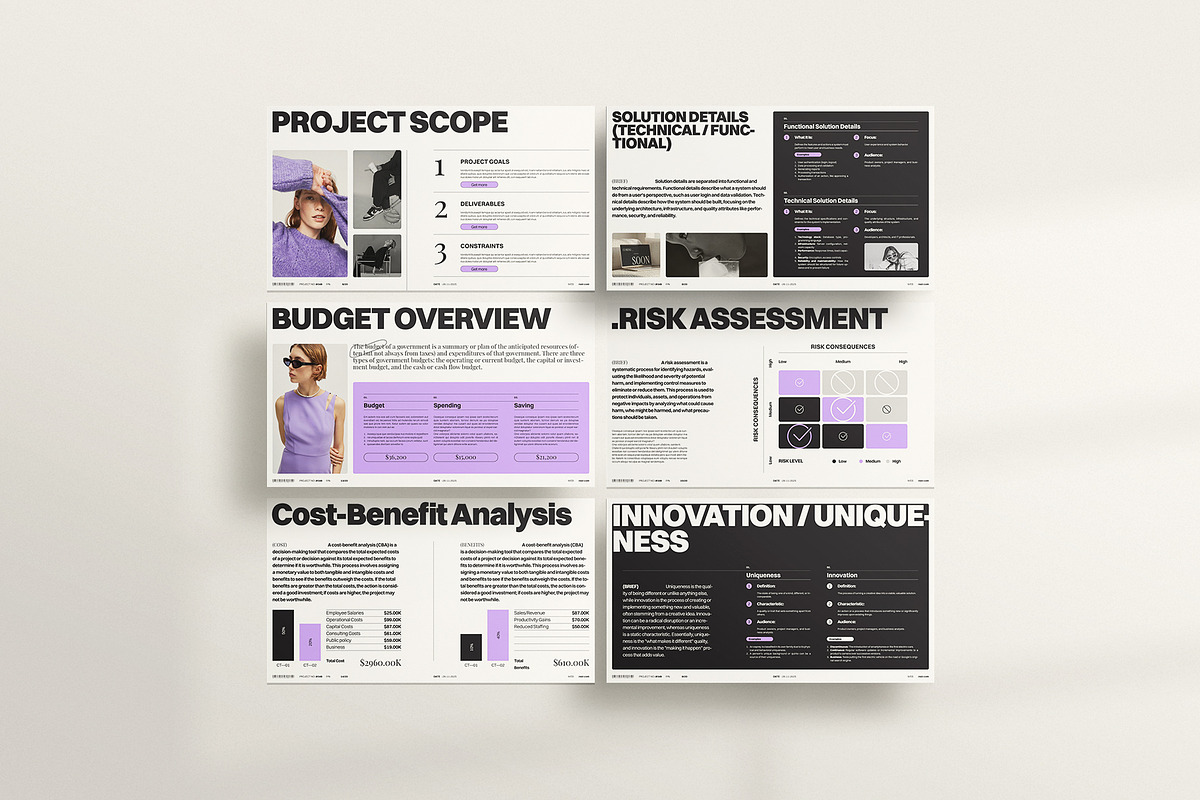 Minimalist Project Proposal Template, a Presentation Template by ArtisanaAura (Photo 7 of 15)