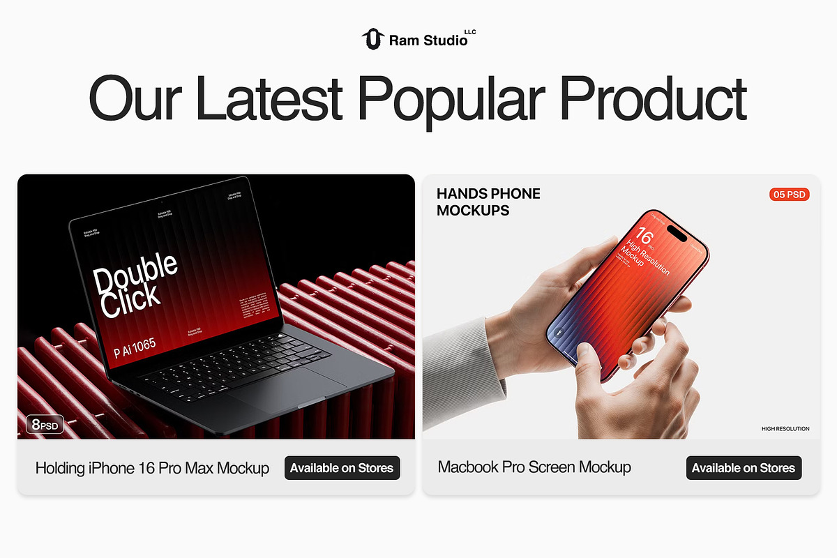 Modern iPhone 17 Pro Screen Mockup, an iPhone Mockup by RamStudio2 (Photo 15 of 15)