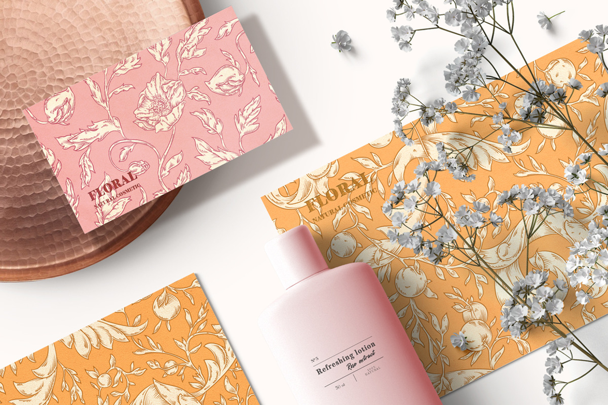 Modern Pre-Raphaelites patterns, a Pattern Graphic by Piñata