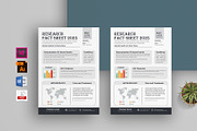 Research fact sheet | Word & Indesig, a Brochure Template by obayes (Thumbnail 1 of 3)