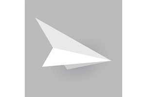 Paper plane model. Origami, a Transportation Illustration by Things for designers