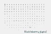 Huckleberry Hand-lettered Font, a Handwritten Font by Groovy Fonts by Mindy (Thumbnail 6 of 6)