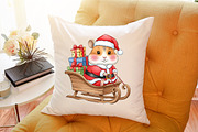 Christmas Cute mouse PNG, an Illustration by Sublimation Artist (Thumbnail 7 of 9)