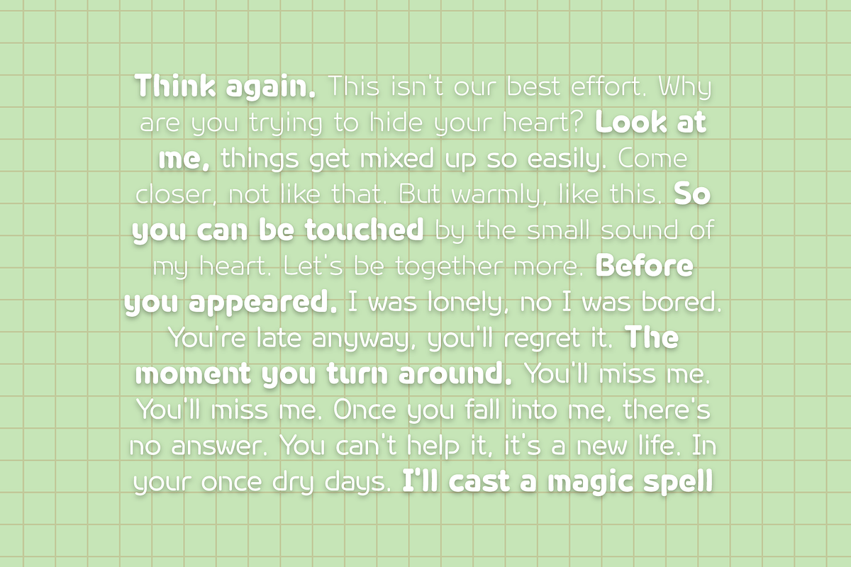 HU Milksherbet / 20% OFF, a Sans Serif Font by heummdesign (Photo 6 of 6)