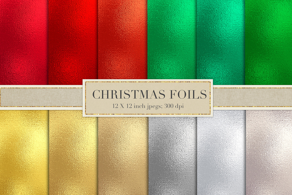 Christmas foil textures, a Texture Graphic by Paper Farms (Photo 1 of 2)