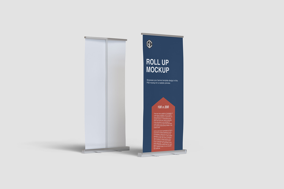 Roll Up Banner Mockups, an Advertising Mockup by graphiccrew (Photo 3 of 10)