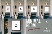 Minimal Room - Frames Mockups, a Product Mockup by Madebyvadim (Thumbnail 3 of 7)