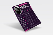 Purple Color Shape Resume CV, a Resume Template by iDoodle Studio (Thumbnail 4 of 4)