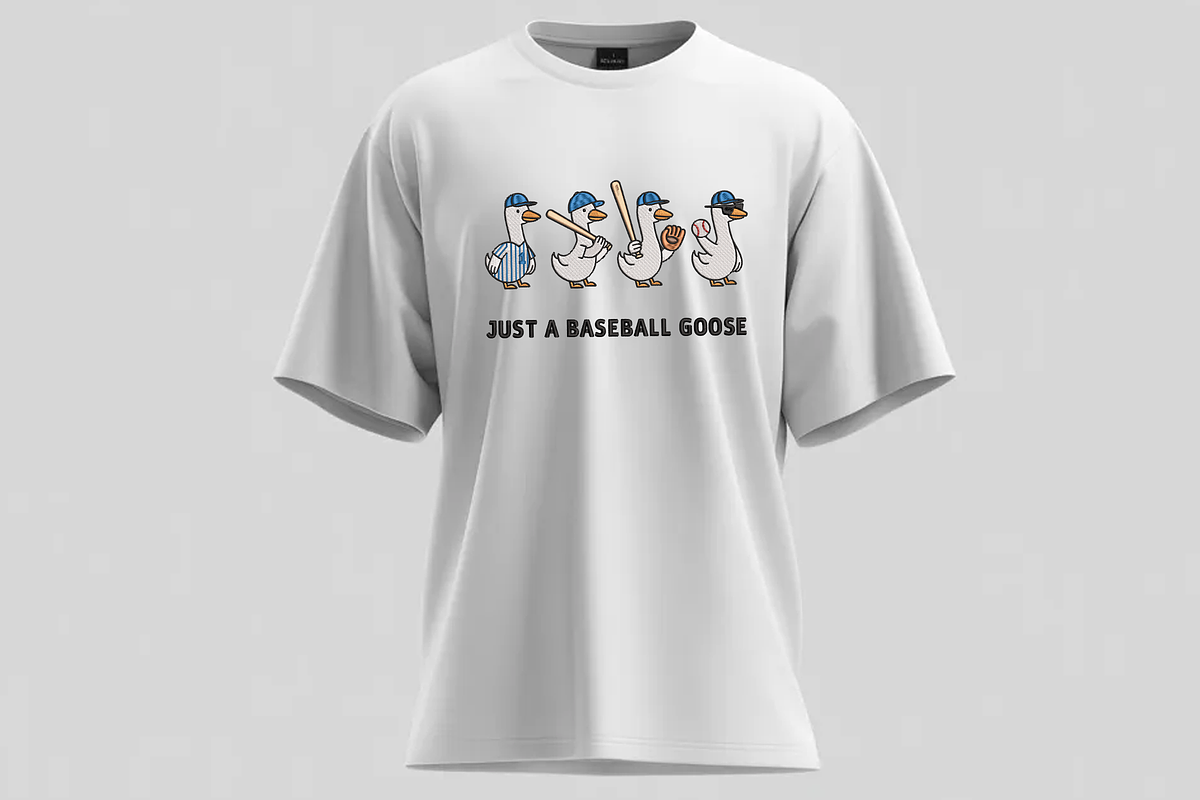 Just A Baseball Goose Funny Design, an Illustration by Moss Rose (Photo 2 of 3)