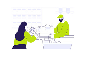 Pay on the spot abstract concept, a Finance Illustration by Visual Generation