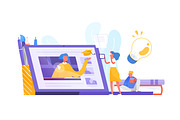 Online education concept, an Education Illustration by Good Studio (Thumbnail 1 of 3)