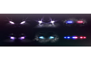 Police car lights with LED, an Object Illustration by art PVP - market (Thumbnail 1 of 3)