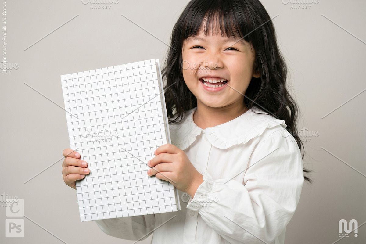 8.5x11 inch Kids Book Mockup, a Books & Magazine Mockup by The Blue Bird (Photo 7 of 10)