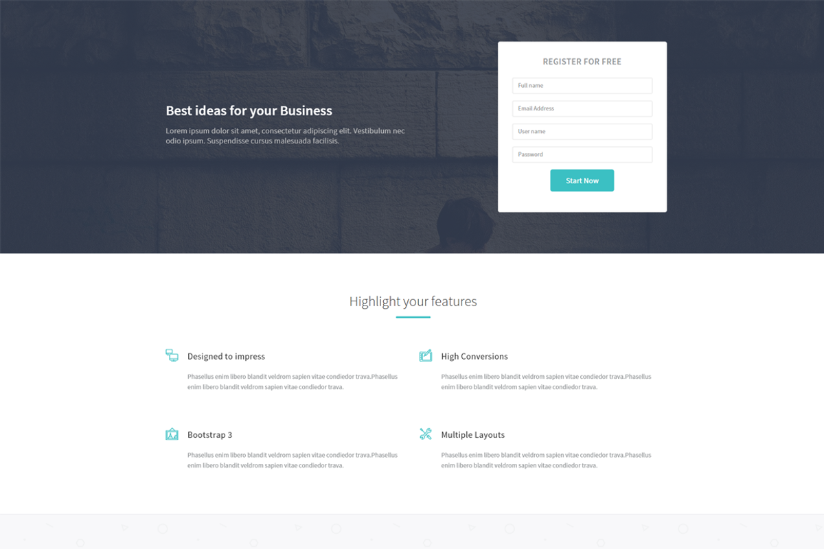 LandinGo - Multipurpose Landing page, a Bootstrap Template by Pichforest Studio (Photo 3 of 3)