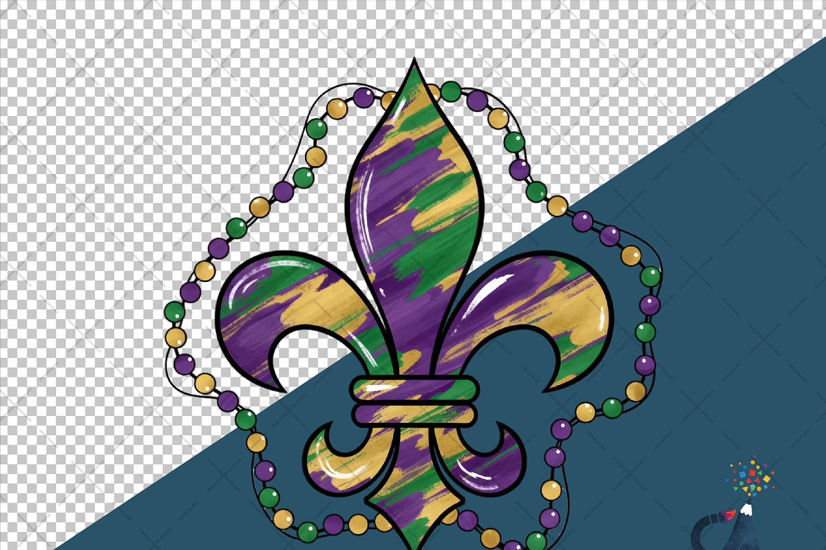 Brushstroke Fleur De Lis Png, an Illustration by Creative Art (Photo 6 of 6)