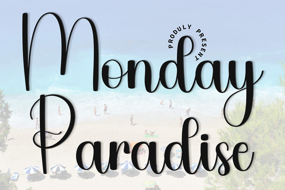 Monday Paradise, a Handwritten Font by FreshTypeINK (Photo 1 of 8)