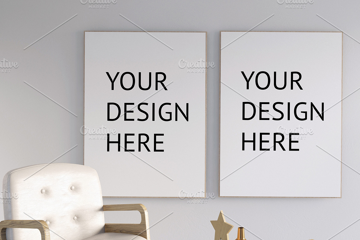 Modern Christmas interior., a Print Template by ChromiumHeart (Photo 13 of 21)