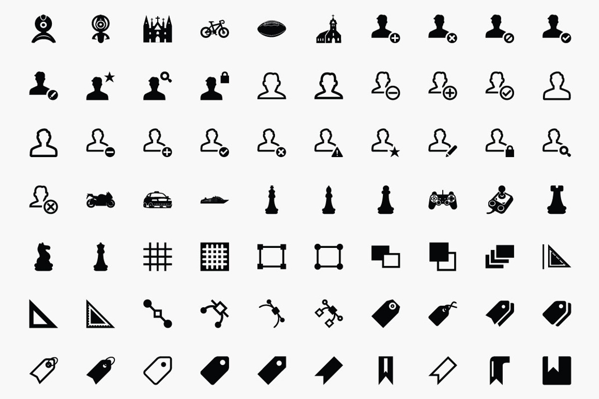 Awesome 1,800 icons - Multicons Set preview 3