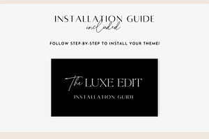 Shopify Theme - The Luxe Edit